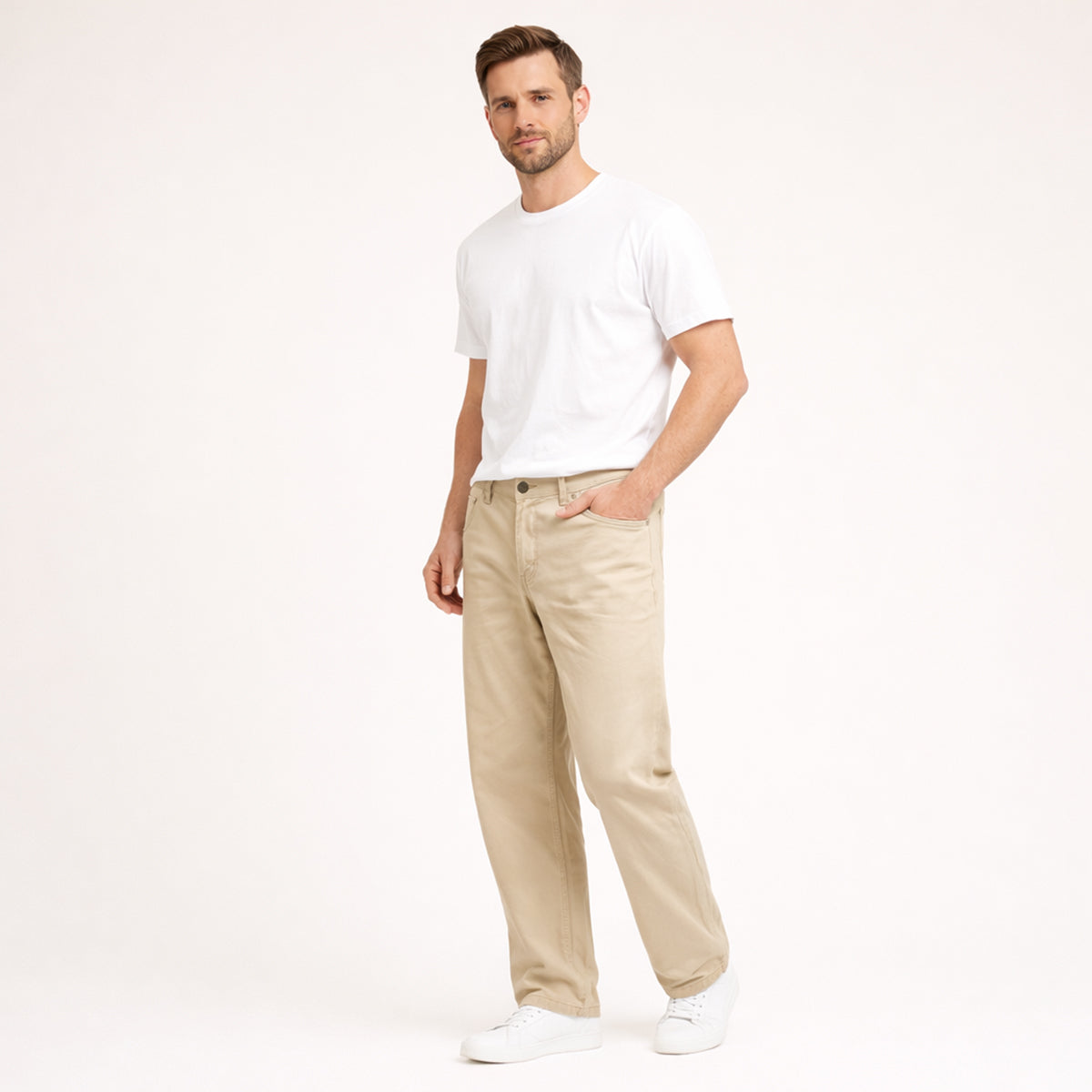 Callum | Men's Relaxed Straight Leg Jeans Charcoal