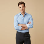 Dama Washington Rory men's pinstripe button down shirt black long sleeve - view 3