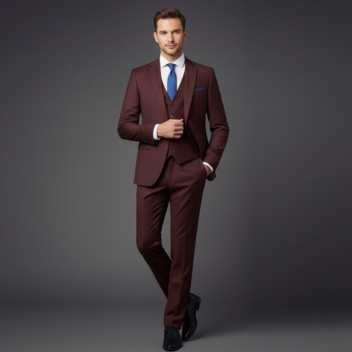Wyatt | Men's Black Formal Suit Three Piece Tuxedo