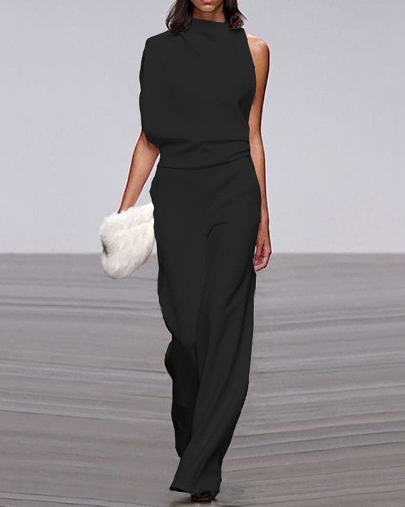 Rue | Women's High Waisted Wide Leg Pants Cream