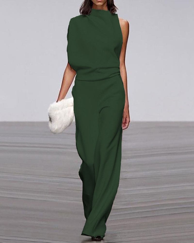 Rue | Women's High Waisted Wide Leg Pants Cream