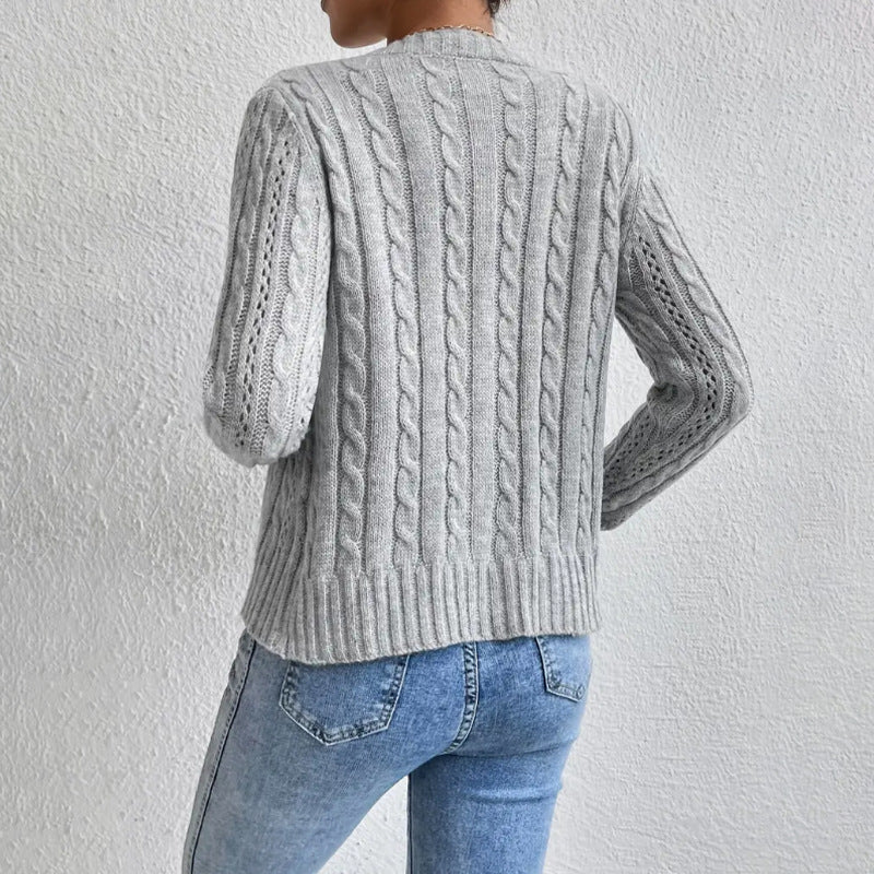 Dama Washington Caterina women's button-down cable knit cardigan - view 3