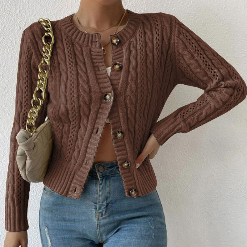 Dama Washington Caterina women's button-down cable knit cardigan - view 4