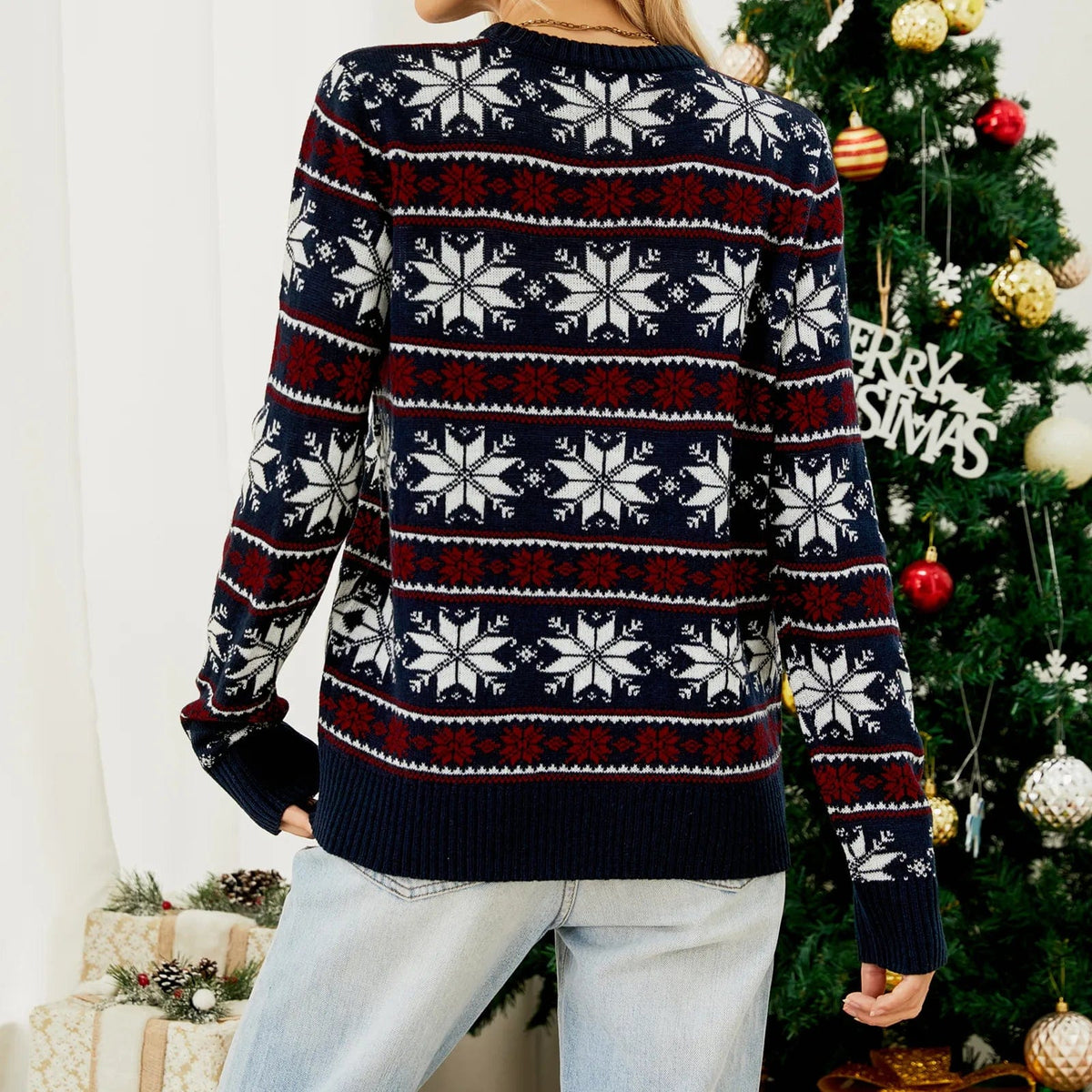 Dama Washington Joceline women's christmas crew neck sweater - view 6