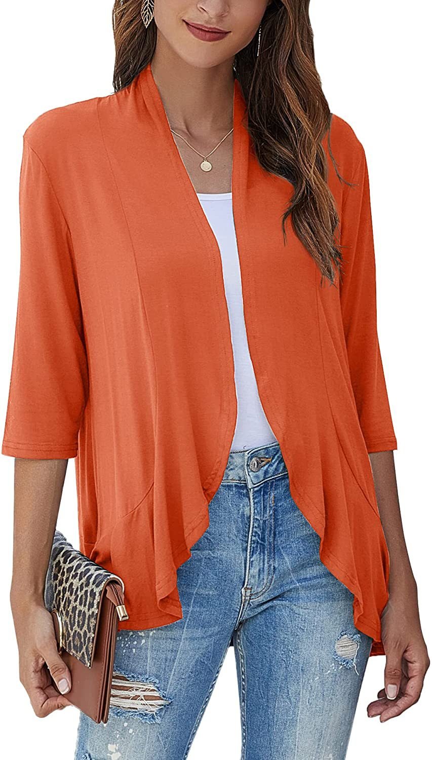 Dama Washington Briar open front draped cardigan - view 13