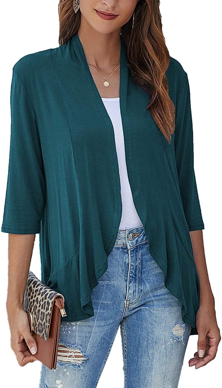 Dama Washington Briar open front draped cardigan - view 4
