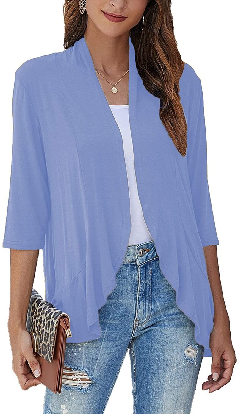 Dama Washington Briar open front draped cardigan - view 5