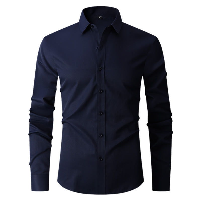Axel | Men's Slim Fit Button Up Shirt Black