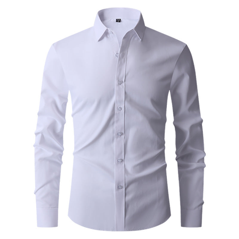 Axel | Men's Slim Fit Button Up Shirt Black