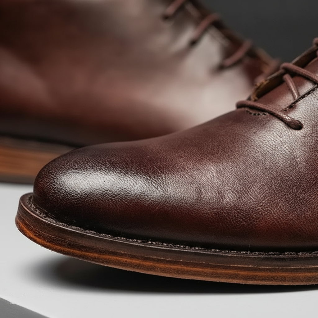 Axel | Men's Leather Lace Up Ankle Boots Brown