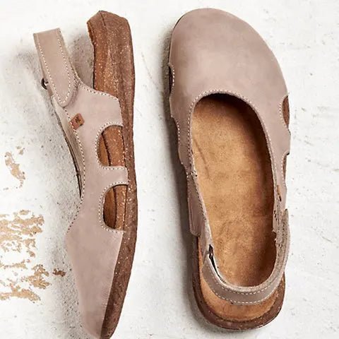 Alma | Women's Suede Slingback Clogs Gray Closed Toe