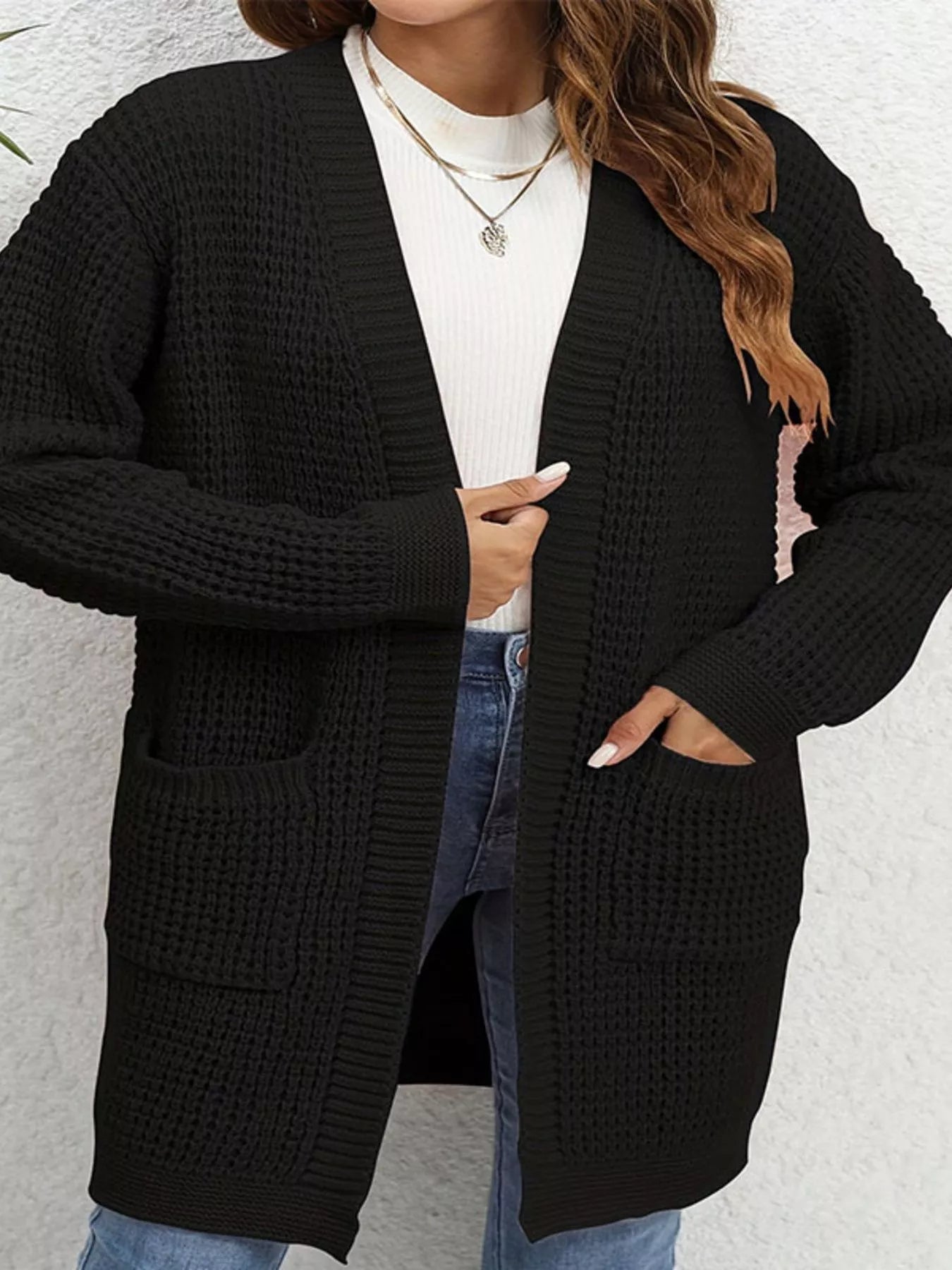 Cleo | Women's Knit Cardigan Pink Long Sleeve Open Front