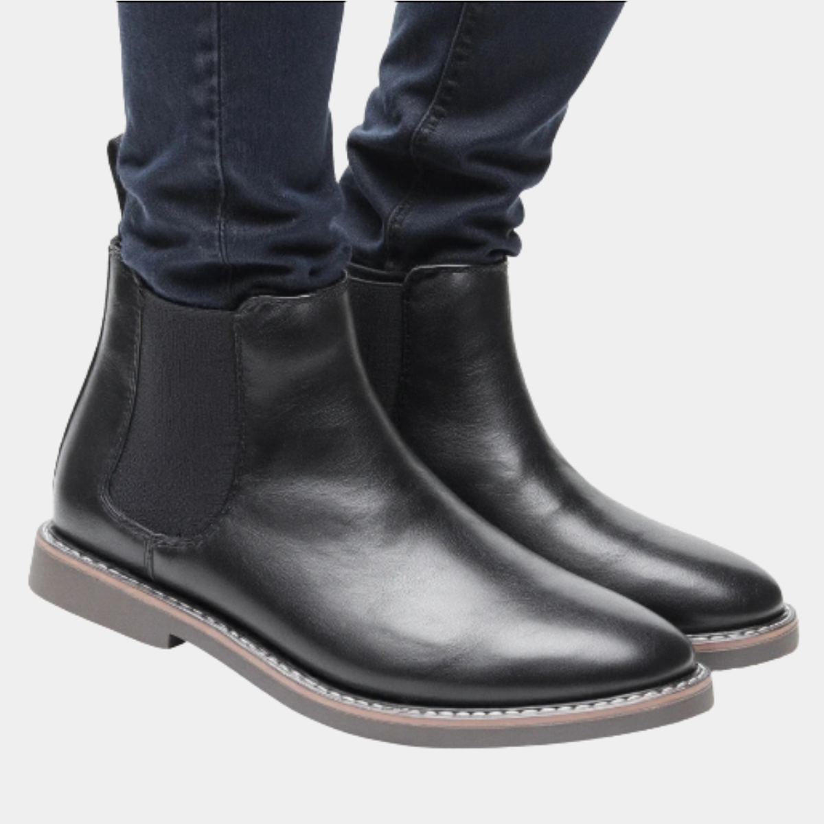 Axel | Men's Leather Chelsea Boots Black