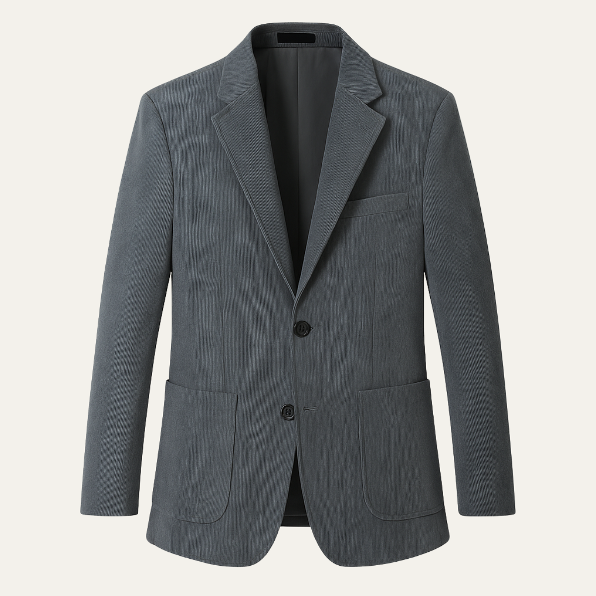 Beau | Men's Casual Blazer Gray Pinstripe