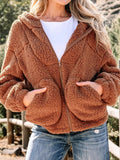 Dama Washington Avalon women's relaxed fit zip up jacket - front view