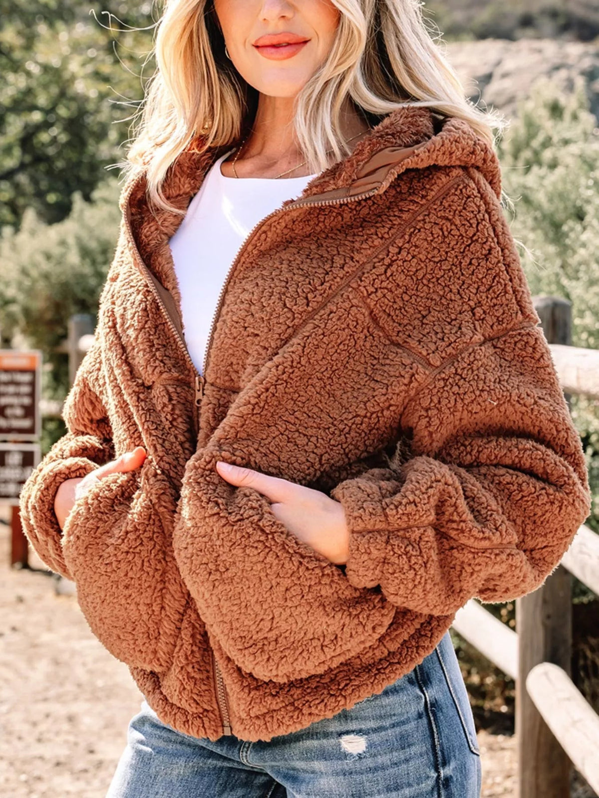 Dama Washington Avalon women's relaxed fit zip up jacket - view 3