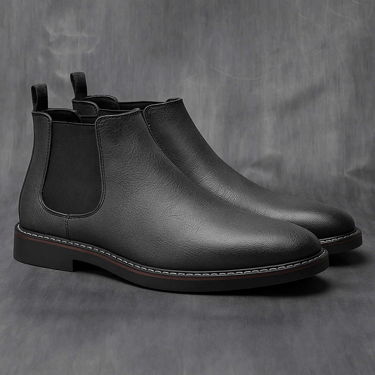 Axel | Men's Chelsea Ankle Boots Brown Leather