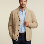 Dama Washington Rowan men's cashmere cardigan charcoal gray button up - view 6