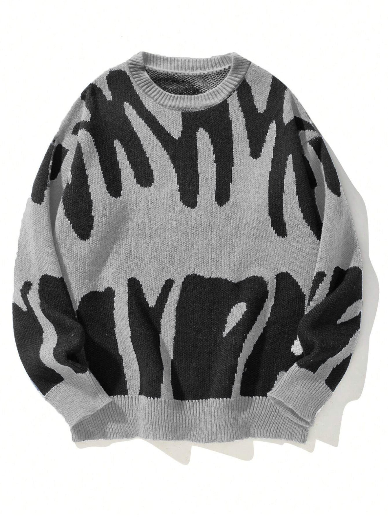Dama Washington Norah women's oversized crew neck graphic sweater - front view
