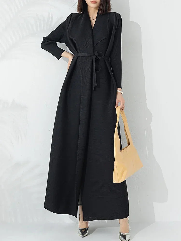 Dama Washington Crescentia women's belted maxi coat - view 4