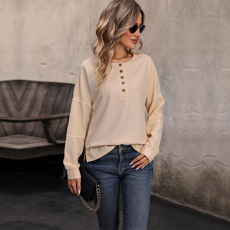 Dama Washington Perdita women's button front long sleeve top - view 2