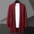 Dama Washington Beau men's cardigan sweater gray long sleeve open front - view 8