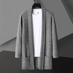 Dama Washington Beau men's cardigan sweater gray long sleeve open front - view 6
