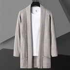 Dama Washington Beau men's cardigan sweater gray long sleeve open front - view 7