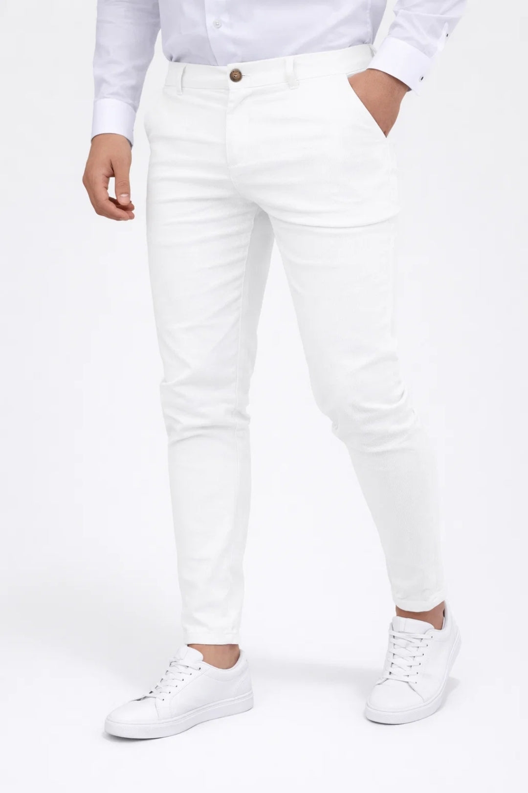 Wyatt | Men's Slim Fit Chinos Cream