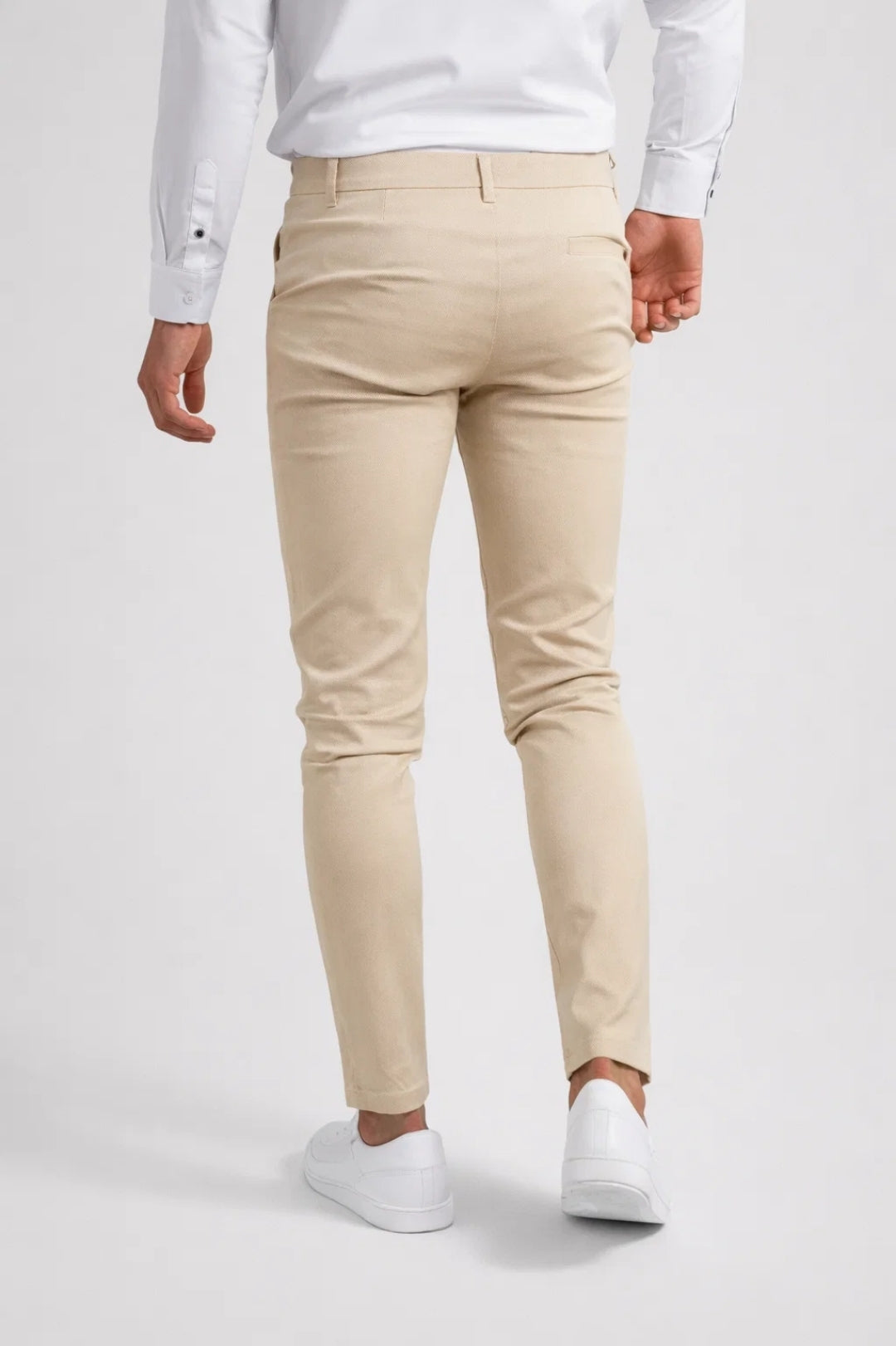Wyatt | Men's Slim Fit Chinos Cream