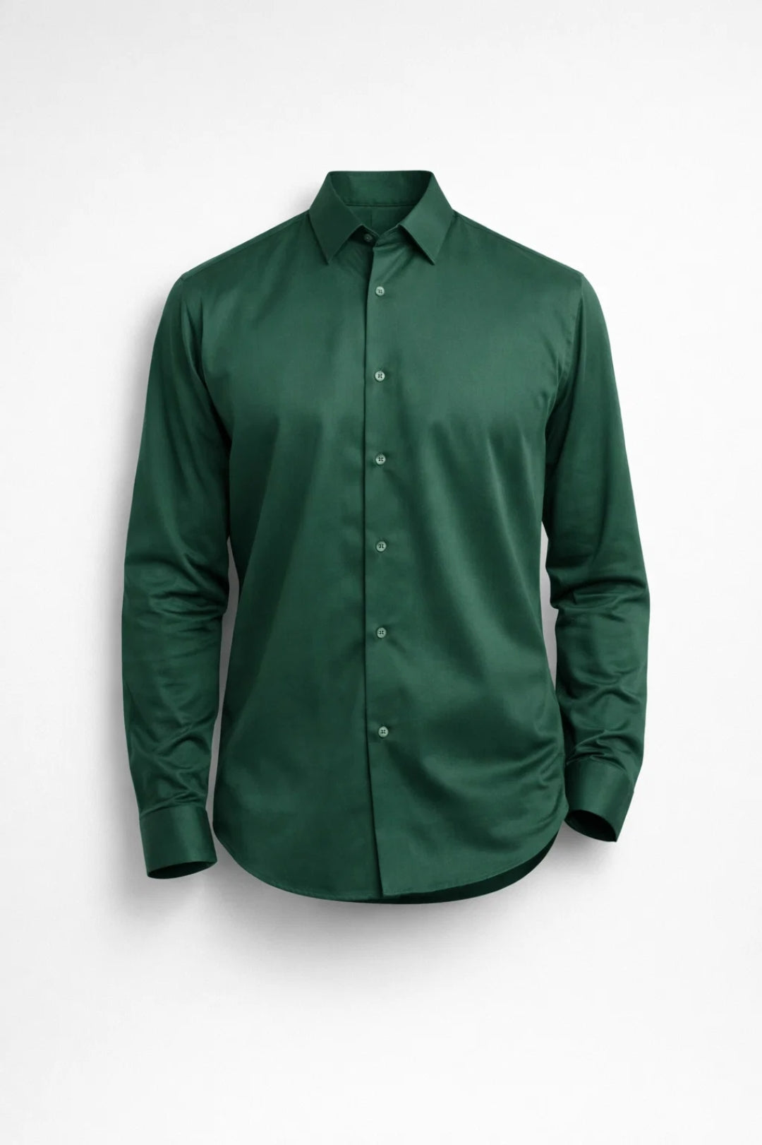 Nash | Men's Long Sleeve Button Up Shirt Forest Green