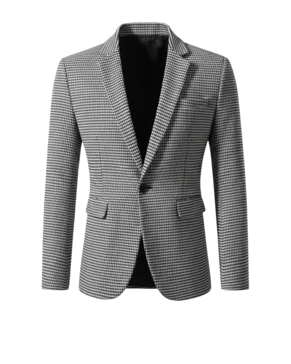 Axel | Men's Houndstooth Check Blazer Brown