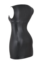 Dama Washington Demi women's faux leather mini dress black sleeveless - view 7
