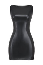 Dama Washington Demi women's faux leather mini dress black sleeveless - view 5