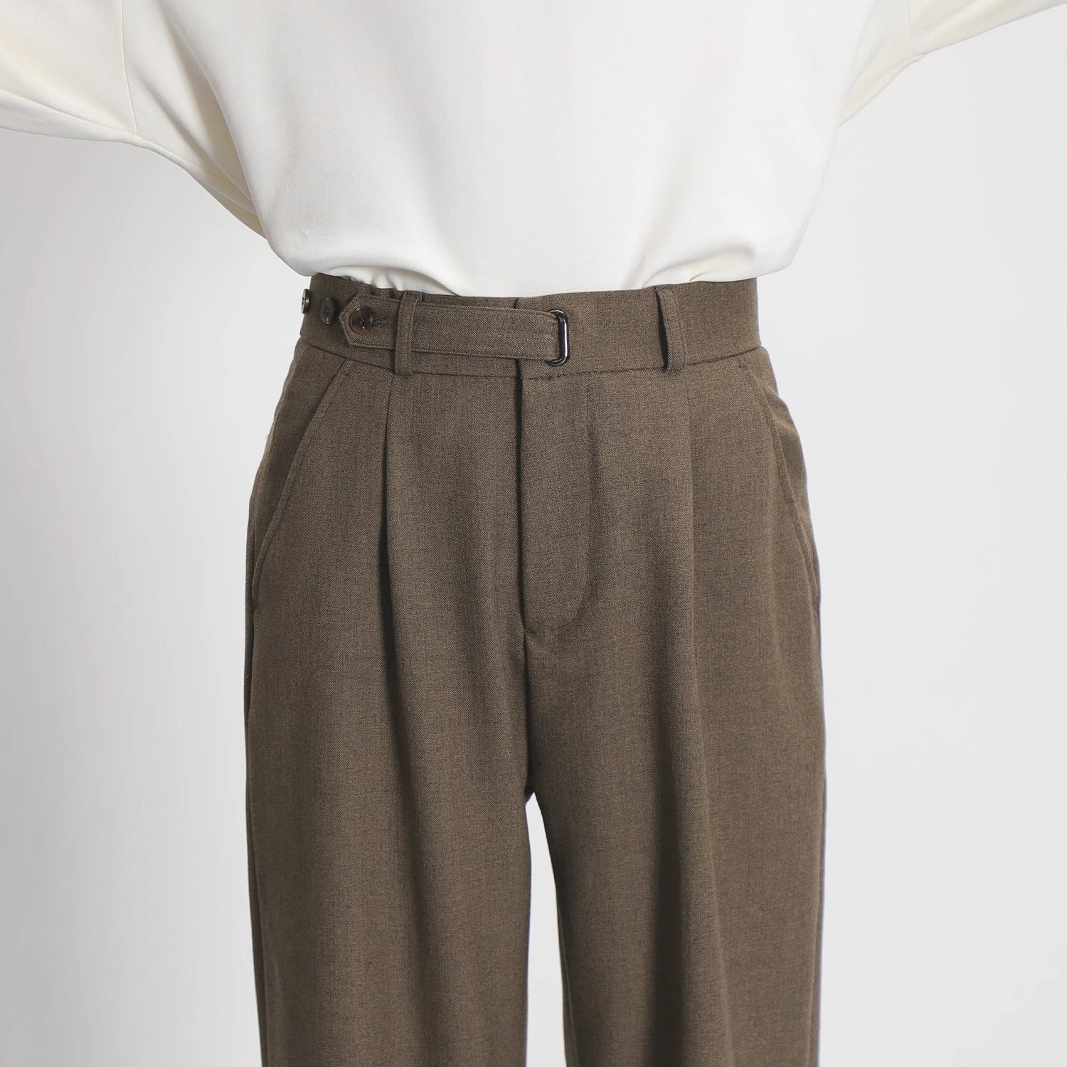 Wyatt | Men's Pleated Dress Pants Black