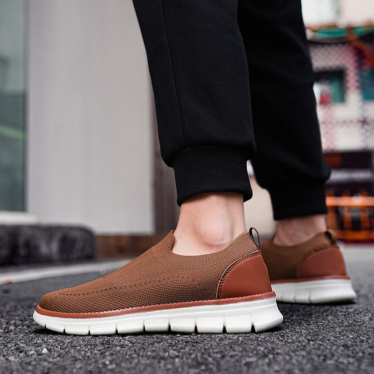Nash | Men's Slip On Sneaker Black Cream Comfort Walk