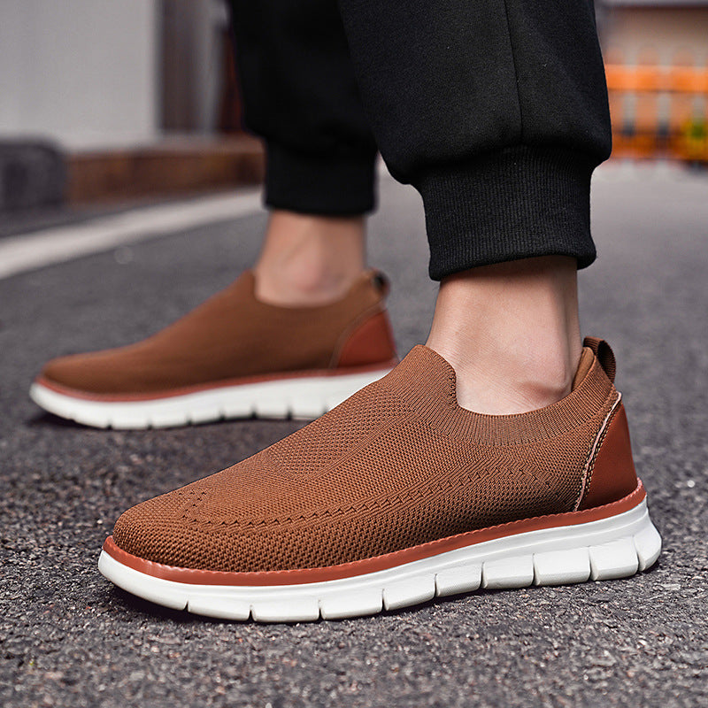 Nash | Men's Slip On Sneaker Black Cream Comfort Walk