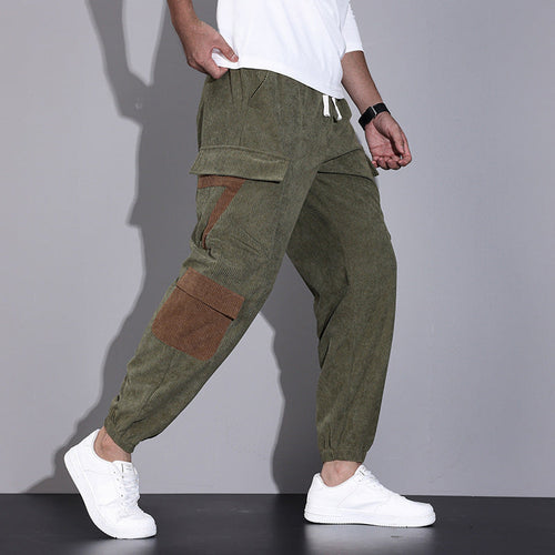 Dama Washington Axel men's cargo pants black brown pockets jogger cuffs - view 2