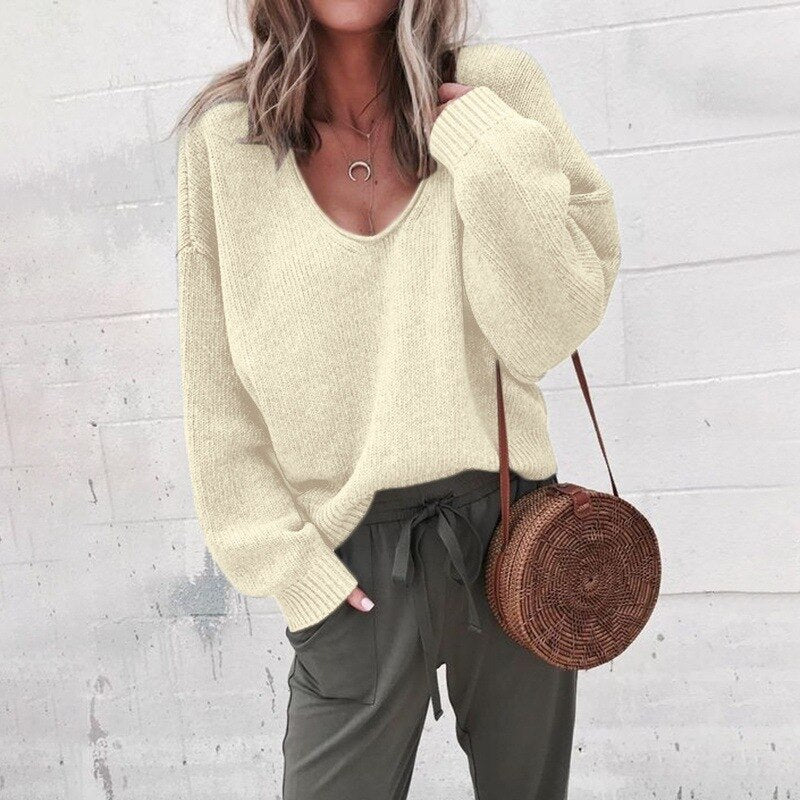 Dama Washington Camilla women's oversized v-neck sweater - view 3