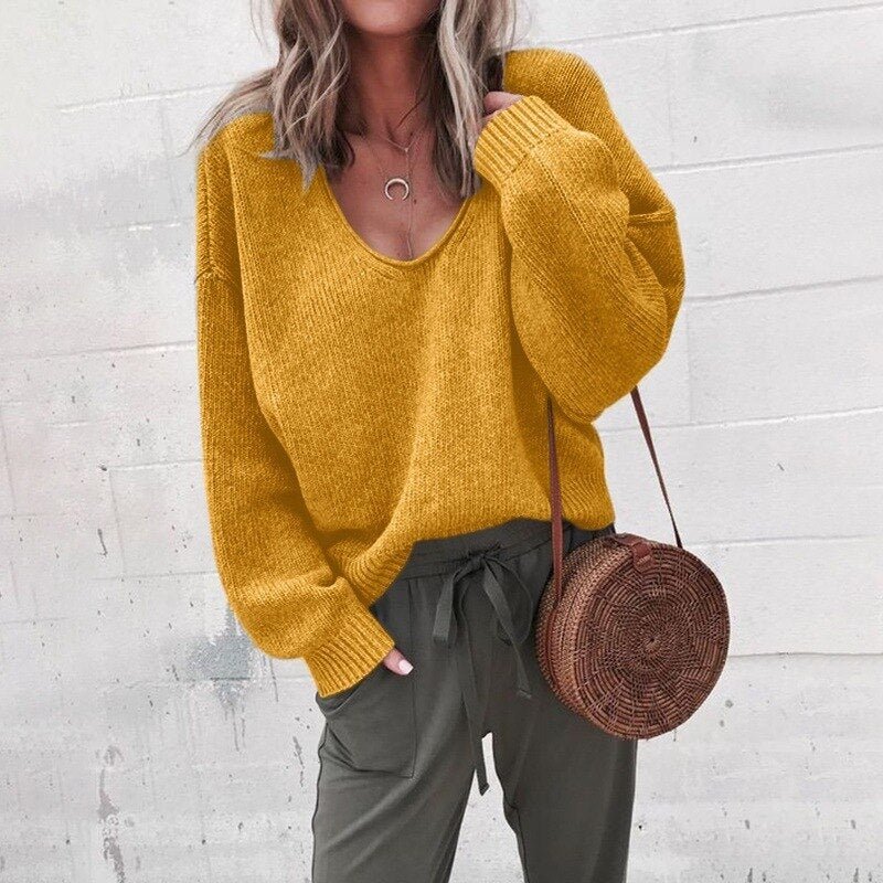 Dama Washington Camilla women's oversized v-neck sweater - view 4