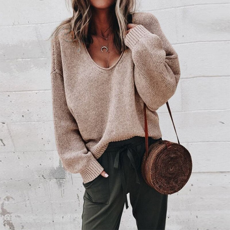 Dama Washington Camilla women's oversized v-neck sweater - view 5