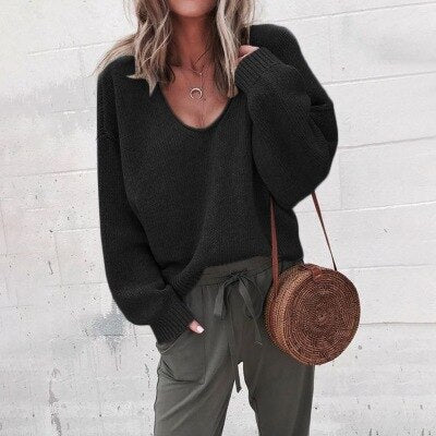 Dama Washington Camilla women's oversized v-neck sweater - view 2