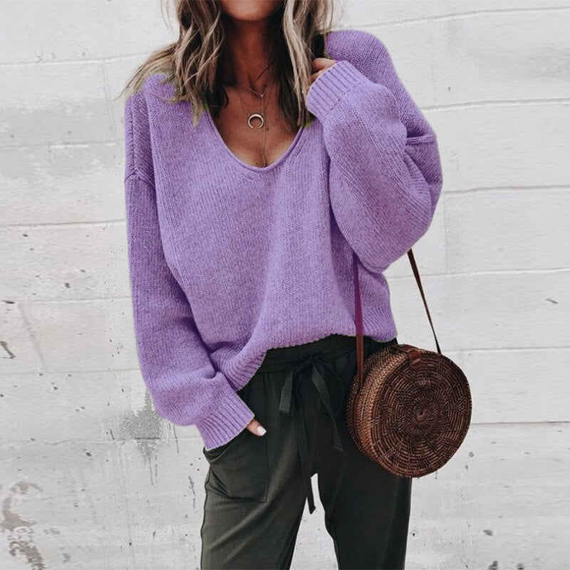 Dama Washington Camilla women's oversized v-neck sweater - view 7