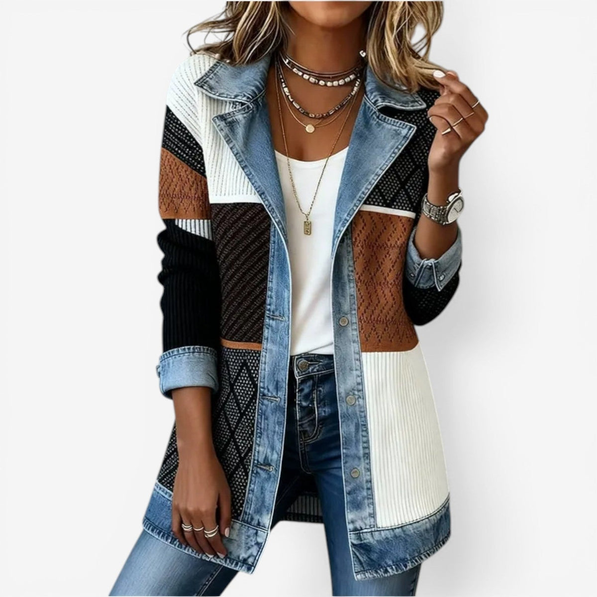 Dama Washington Angelique women's hybrid denim jacket - view 3