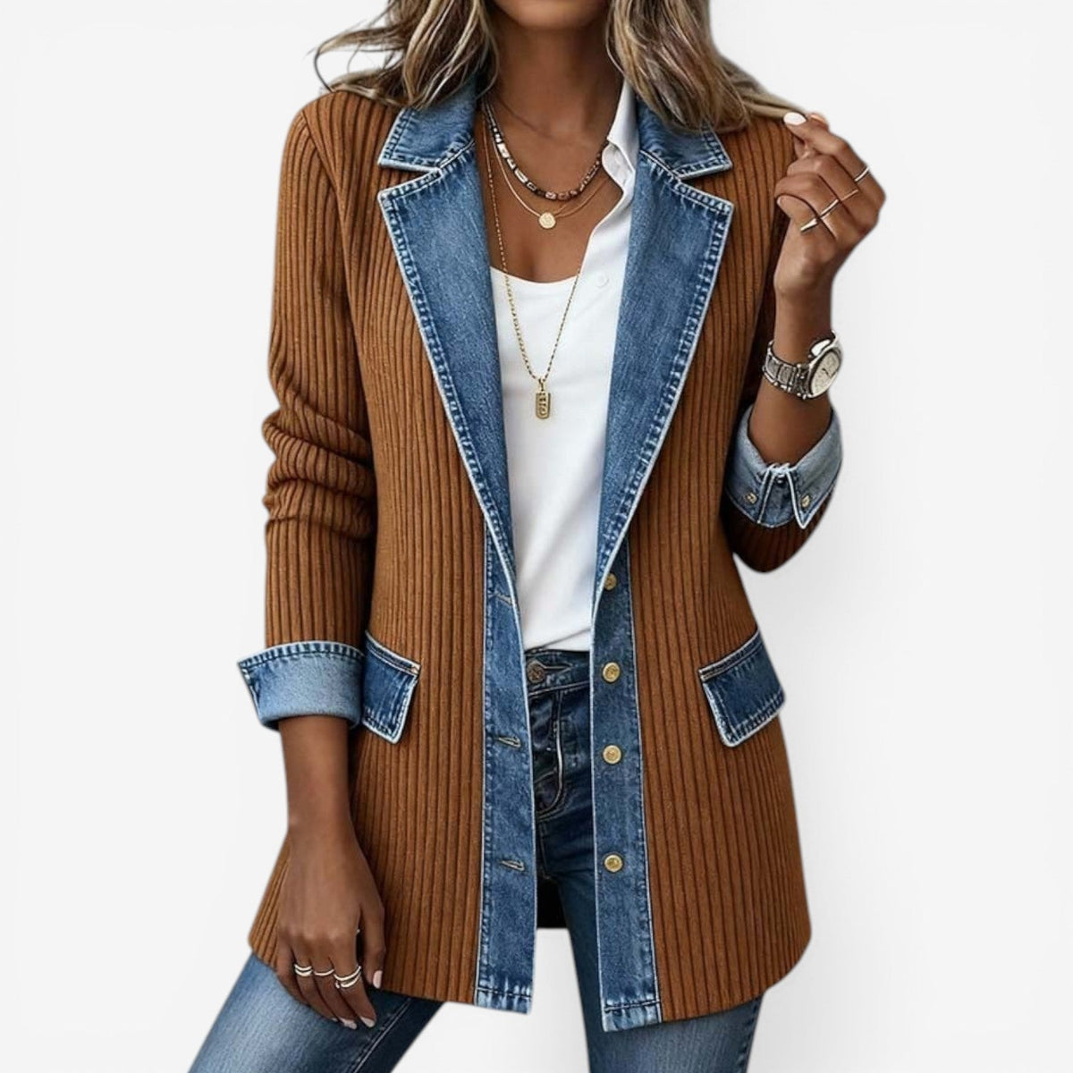Dama Washington Angelique women's hybrid denim jacket - view 5