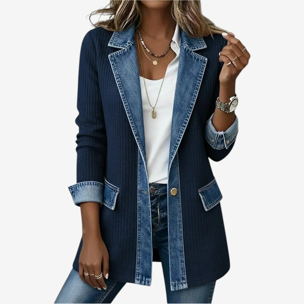 Dama Washington Angelique women's hybrid denim jacket - view 6