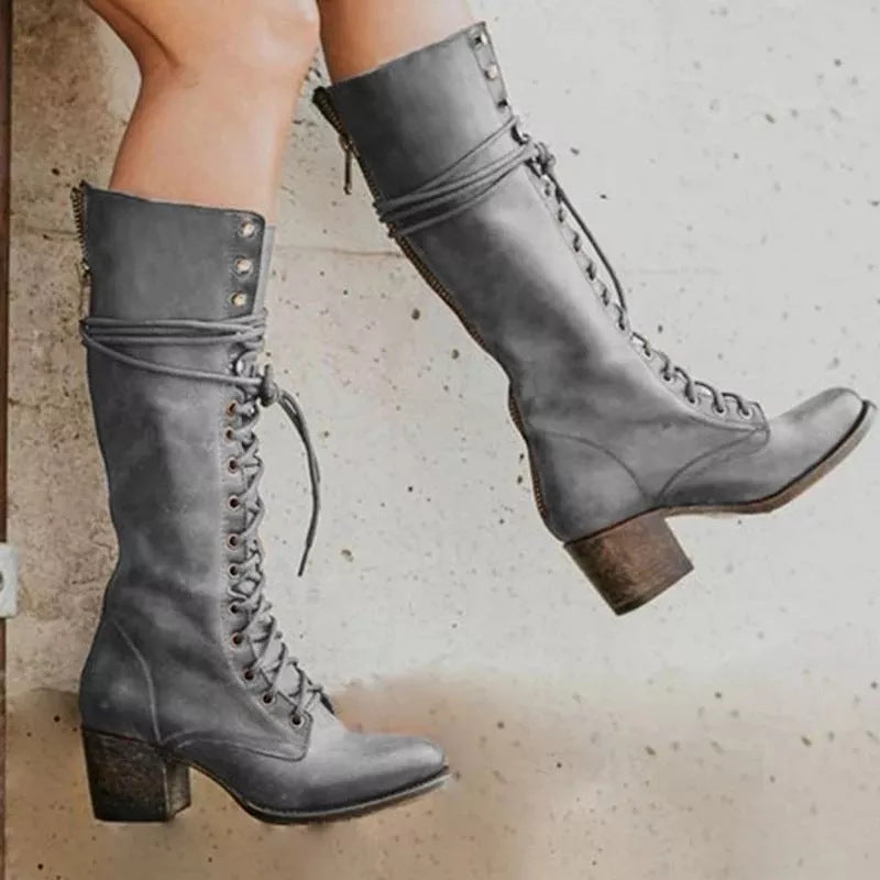 Dama Washington Delphine orthopedic lace-up leather boots - view 2