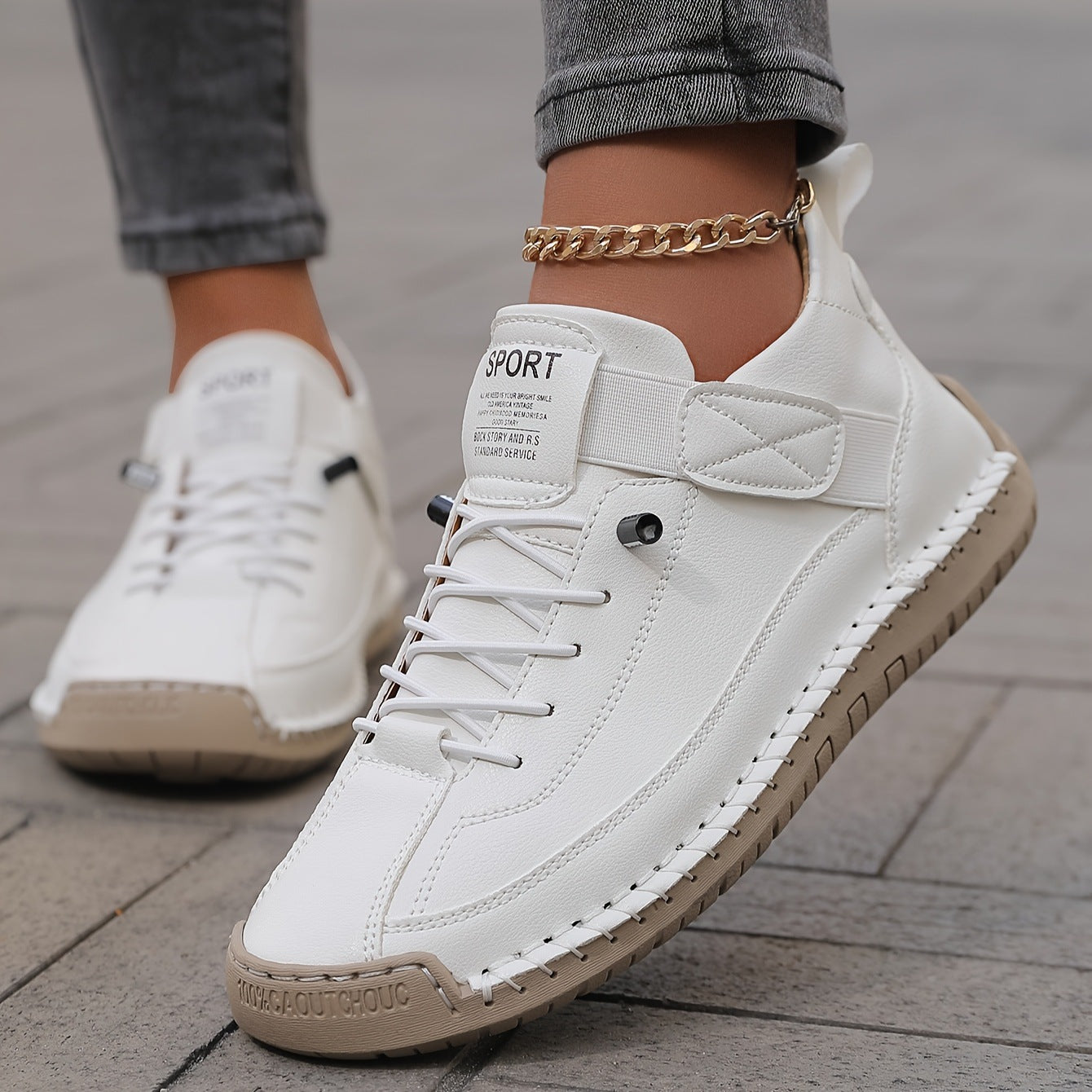 Dama Washington Colette orthopedic stitched sneakers - front view