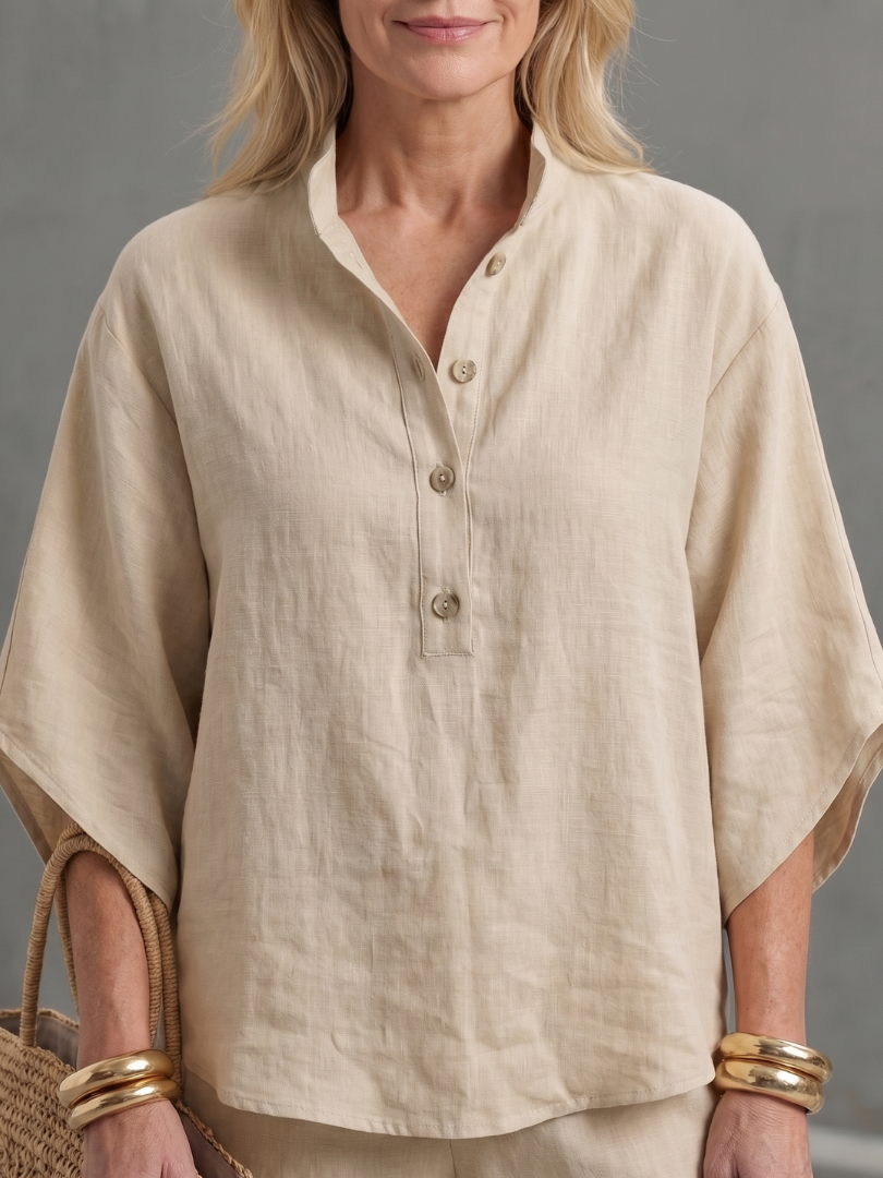 Dama Washington Sibylla women's relaxed linen set - view 10