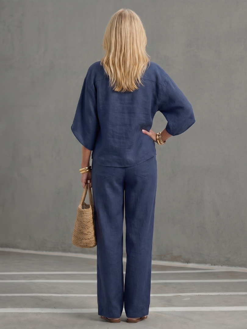Dama Washington Sibylla women's relaxed linen set - view 7